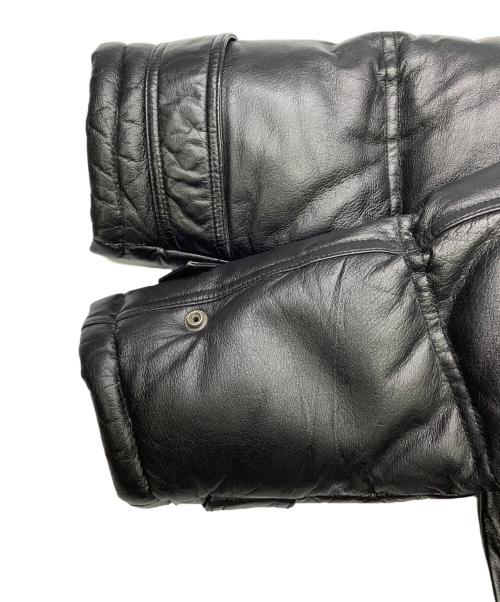 HARLEY-DAVIDSON（ハーレーダビッドソン）HARLEY-DAVIDSON (ハーレーダビッドソン) HARLEY-DAVIDSON　レザーダウンジャケット ブラック サイズ:Mの古着・服飾アイテム