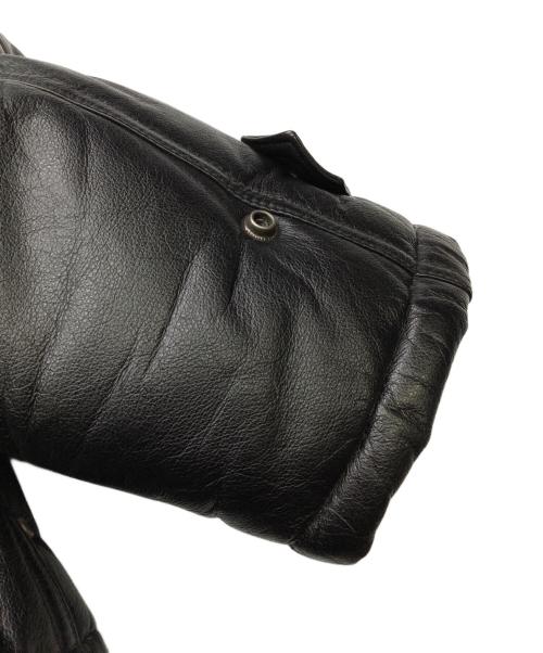 HARLEY-DAVIDSON（ハーレーダビッドソン）HARLEY-DAVIDSON (ハーレーダビッドソン) HARLEY-DAVIDSON　レザーダウンジャケット ブラック サイズ:Mの古着・服飾アイテム