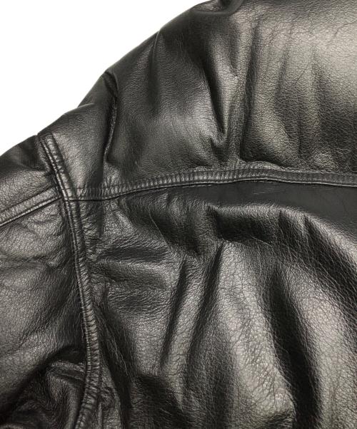 HARLEY-DAVIDSON（ハーレーダビッドソン）HARLEY-DAVIDSON (ハーレーダビッドソン) HARLEY-DAVIDSON　レザーダウンジャケット ブラック サイズ:Mの古着・服飾アイテム