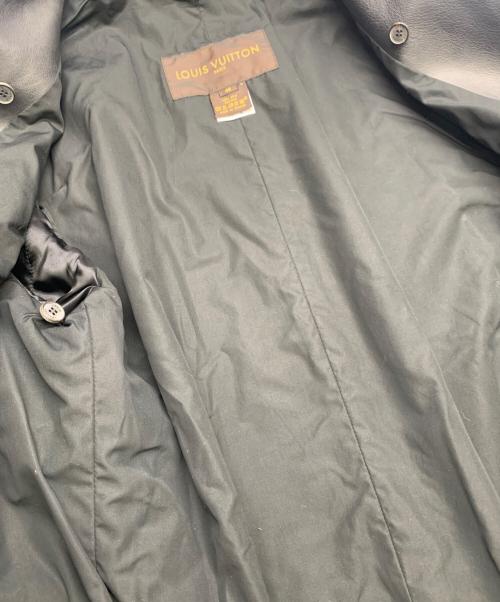 LOUIS VUITTON（ルイ ヴィトン）LOUIS VUITTON (ルイ ヴィトン) LOUIS VUITTON　カシミヤ混ライナー付レザーコート ブラック サイズ:SIZE 48の古着・服飾アイテム