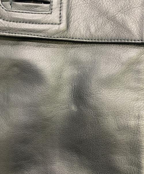 LOUIS VUITTON（ルイ ヴィトン）LOUIS VUITTON (ルイ ヴィトン) LOUIS VUITTON　カシミヤ混ライナー付レザーコート ブラック サイズ:SIZE 48の古着・服飾アイテム