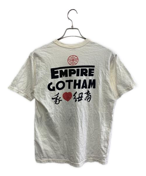 POWER WEAR（パワーウェア）POWER WEAR (パワーウェア) freewheelers (フリーホイーラーズ) 自由婦女人相 EMPIRE GOTHAM　半袖Tシャツ ホワイト サイズ:Mの古着・服飾アイテム