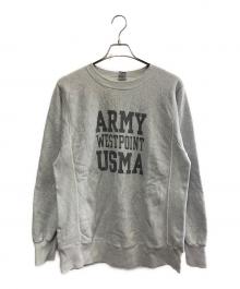 BUZZ RICKSON'S（バズリクソンズ）の古着「Buzz Rickson's　ARMY WESTPOINT USMA　クルーネックスウェット」｜グレー