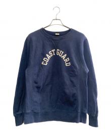 BUZZ RICKSON'S（バズリクソンズ）の古着「Buzz Rickson's　COAST GUARD　クルーネックスウェット」｜ネイビー