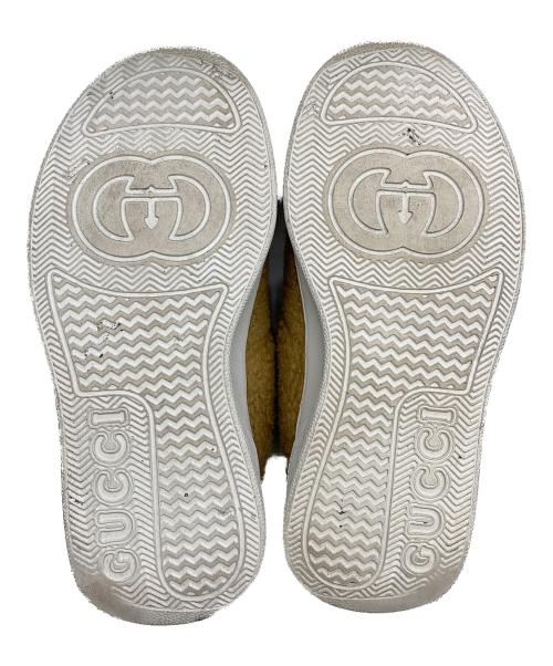 GUCCI（グッチ）GUCCI (グッチ) GUCCI　インターロッキング シェリーライン　ートンブーツ ブラウン サイズ:34 1/2の古着・服飾アイテム