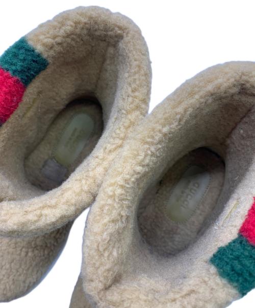 GUCCI（グッチ）GUCCI (グッチ) GUCCI　インターロッキング シェリーライン　ートンブーツ ブラウン サイズ:34 1/2の古着・服飾アイテム