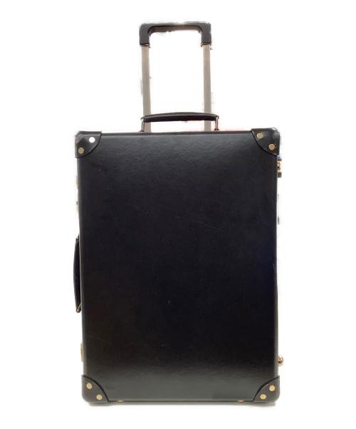 GLOBE-TROTTER（グローブトロッター）GLOBE-TROTTER (グローブトロッター) GLOBE-TROTTER　キャリーバッグ ブラック×ゴールドの古着・服飾アイテム