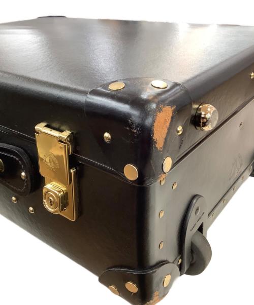 GLOBE-TROTTER（グローブトロッター）GLOBE-TROTTER (グローブトロッター) GLOBE-TROTTER　キャリーバッグ ブラック×ゴールドの古着・服飾アイテム