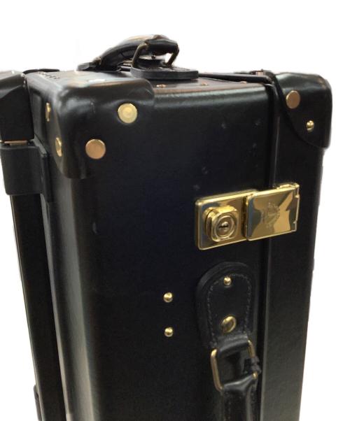 GLOBE-TROTTER（グローブトロッター）GLOBE-TROTTER (グローブトロッター) GLOBE-TROTTER　キャリーバッグ ブラック×ゴールドの古着・服飾アイテム
