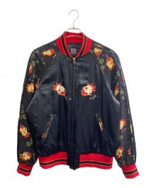 KANEKO ISAO（カネコ イサオ）の古着「スカジャン　金魚刺繍 Japan　」｜ブラック×レッド