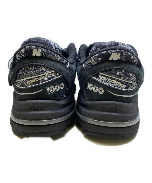 NEW BALANCE（ニューバランス）NEW BALANCE (ニューバランス) ATMOS (アトモス) NEW BALANCE　atmos　スニーカー ブラック×ホワイト サイズ:25.5㎝の古着・服飾アイテム