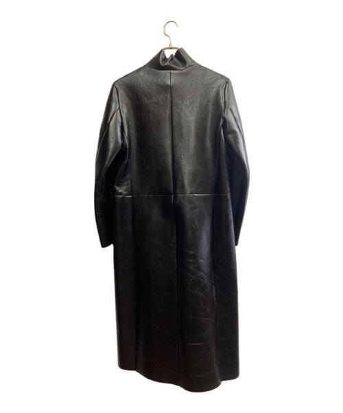 BARNEYS NEWYORK（バーニーズ・ニューヨーク）BARNEYS NEWYORK (バーニーズ・ニューヨーク) BARNEYS NEWYORK　カーフレザーコート ブラック サイズ:Sの古着・服飾アイテム