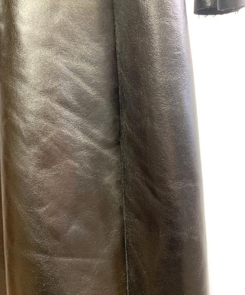 BARNEYS NEWYORK（バーニーズ・ニューヨーク）BARNEYS NEWYORK (バーニーズ・ニューヨーク) BARNEYS NEWYORK　カーフレザーコート ブラック サイズ:Sの古着・服飾アイテム