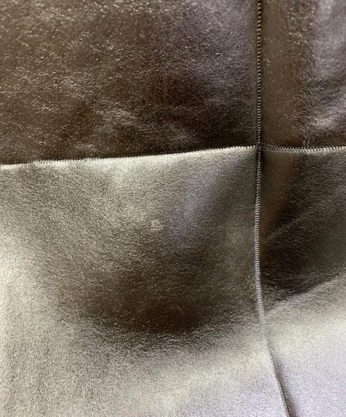 BARNEYS NEWYORK（バーニーズ・ニューヨーク）BARNEYS NEWYORK (バーニーズ・ニューヨーク) BARNEYS NEWYORK　カーフレザーコート ブラック サイズ:Sの古着・服飾アイテム