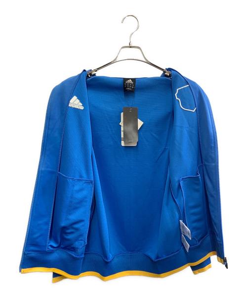 adidas（アディダス）adidas (アディダス) JFA (ジェーエフエー) ALL FOR 2010! 南アフリカワールドカップ　トラックジャケット ブルー×イエロー サイズ:M 未使用品の古着・服飾アイテム