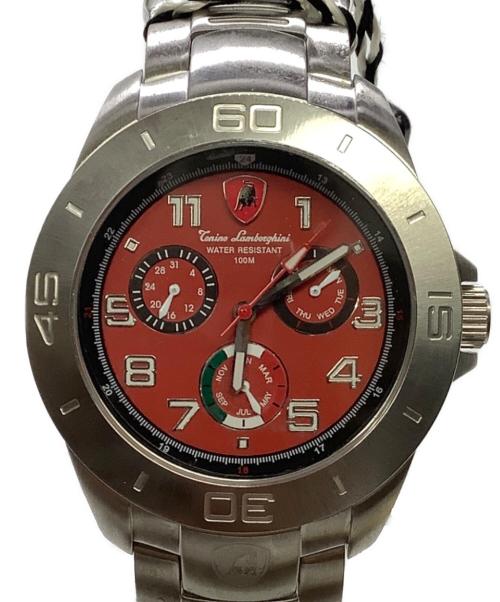 Tonino Lamborghini（トニーノランボルギーニ）Tonino Lamborghini (トニーノランボルギーニ) Tonino Lamborghini　クォーツ　腕時計 レッドの古着・服飾アイテム