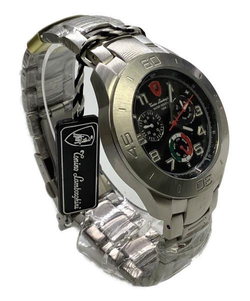 Tonino Lamborghini（トニーノランボルギーニ）Tonino Lamborghini (トニーノランボルギーニ) Tonino Lamborghini　クォーツ　腕時計 ブラックの古着・服飾アイテム