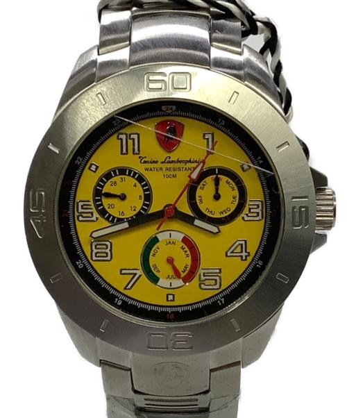 Tonino Lamborghini（トニーノランボルギーニ）Tonino Lamborghini (トニーノランボルギーニ) Tonino Lamborghini　クォーツ　腕時計 イエローの古着・服飾アイテム