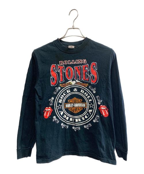 anvil（アンヴィル）anvil (アンヴィル) ROLLING STONES × Harley-Davidson　長袖Tシャツ サイズ:Sの古着・服飾アイテム