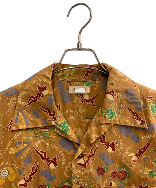 THE REAL McCOY'S（ザ・リアルマッコイズ）THE REAL McCOY'S (ザ・リアルマッコイズ) アロハシャツ ブラウン サイズ:SIZE 15の古着・服飾アイテム