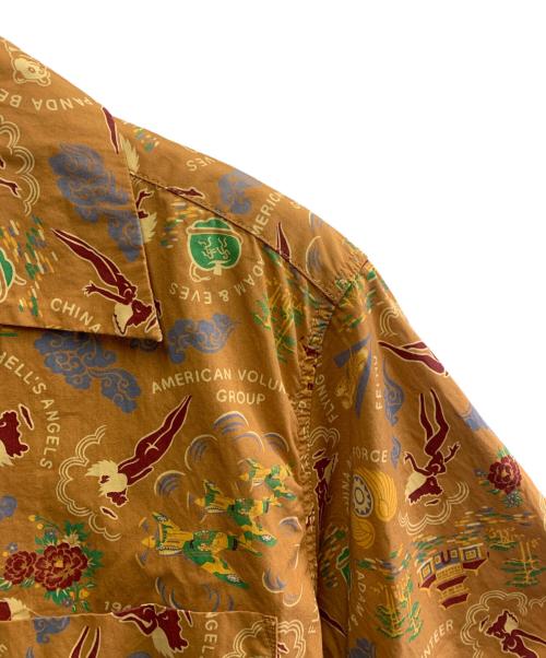 THE REAL McCOY'S（ザ・リアルマッコイズ）THE REAL McCOY'S (ザ・リアルマッコイズ) アロハシャツ ブラウン サイズ:SIZE 15の古着・服飾アイテム