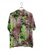 Sun Surf SPECIAL EDITION×WATUMULL'Sサンサーフ・スペシャルエディション×ワットムルス）の古着「“TAKA -MASTER OF THE HUNT-”」｜ブラウン×グリーン