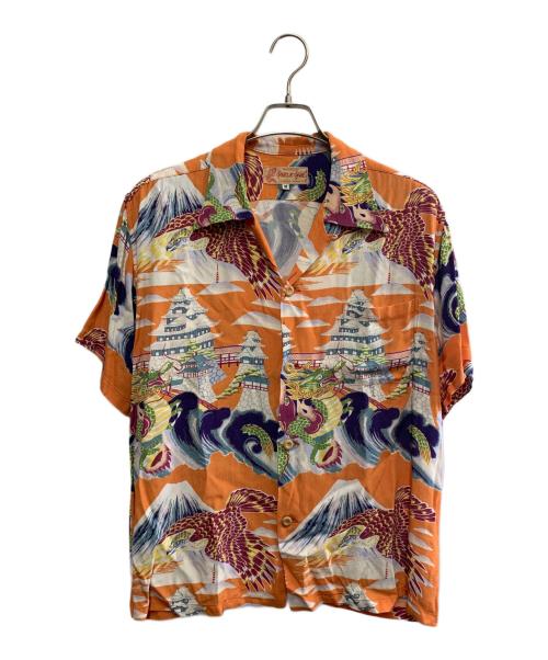 Sun Surf SPECIAL EDITION（サンサーフ・スペシャルエディション）Sun Surf SPECIAL EDITION (サンサーフ・スペシャルエディション) CHARLIE CHAN “LEGENDARY HAWAII”　 オレンジ サイズ:Mの古着・服飾アイテム