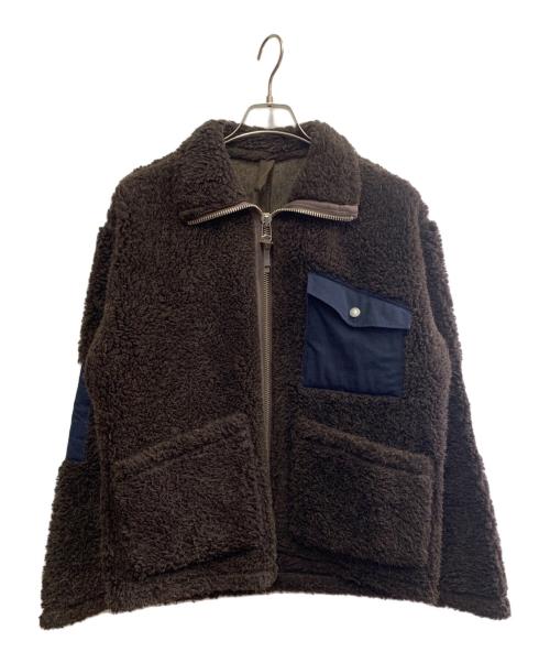 NIGEL CABOURN（ナイジェルケーボン）NIGEL CABOURN (ナイジェルケーボン)  フリースジャケット ダークブラウン サイズ:46の古着・服飾アイテム