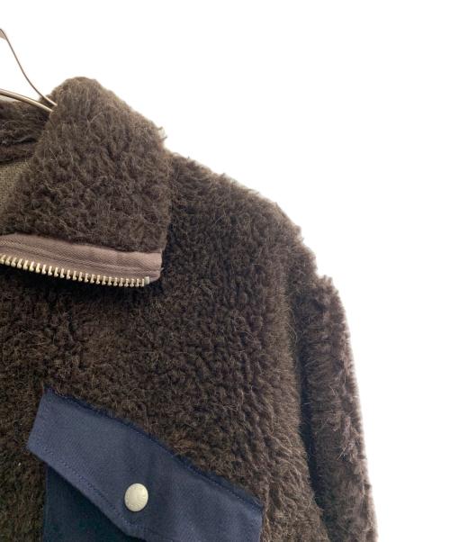 NIGEL CABOURN（ナイジェルケーボン）NIGEL CABOURN (ナイジェルケーボン)  フリースジャケット ダークブラウン サイズ:46の古着・服飾アイテム