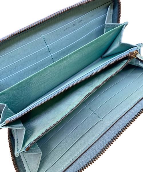 GUCCI（グッチ）GUCCI (グッチ) GUCCI  ダイアナラウンドジップウォレット ブルーの古着・服飾アイテム