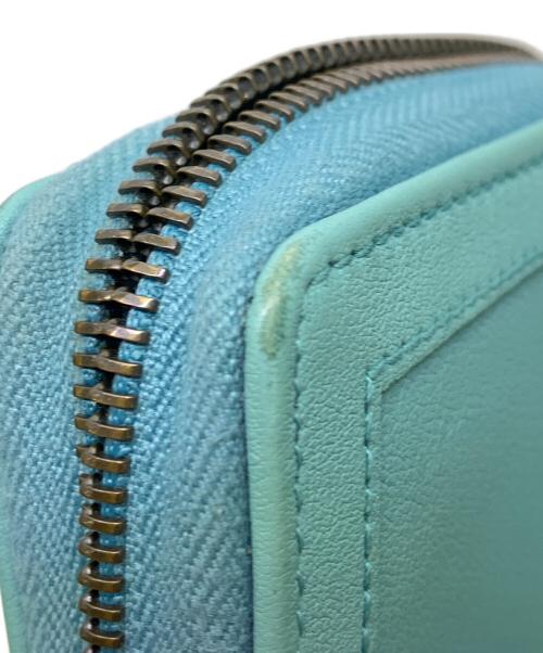 GUCCI（グッチ）GUCCI (グッチ) GUCCI  ダイアナラウンドジップウォレット ブルーの古着・服飾アイテム