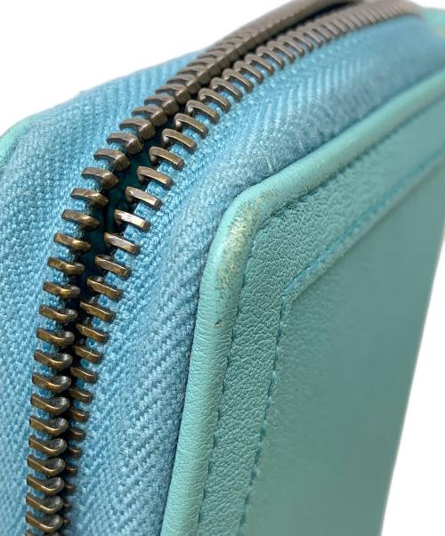 GUCCI（グッチ）GUCCI (グッチ) GUCCI  ダイアナラウンドジップウォレット ブルーの古着・服飾アイテム