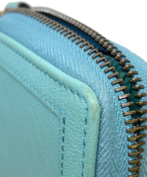 GUCCI（グッチ）GUCCI (グッチ) GUCCI  ダイアナラウンドジップウォレット ブルーの古着・服飾アイテム