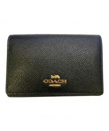 COACH（コーチ）の古着「COACH　ブラック　カードケース」｜ブラック