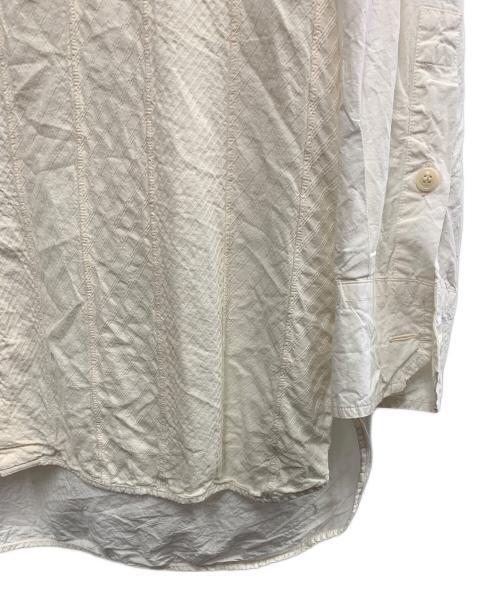 CASEY CASEY（ケーシーケーシー）CASEY CASEY (ケーシーケーシー) CASEY CASEY　アイボリー　21AW BIG PATCH SHIRT-WOBBLE　長袖シャツ アイボリー サイズ:SIZE XSの古着・服飾アイテム