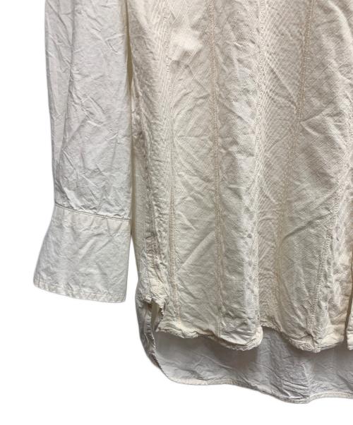 CASEY CASEY（ケーシーケーシー）CASEY CASEY (ケーシーケーシー) CASEY CASEY　アイボリー　21AW BIG PATCH SHIRT-WOBBLE　長袖シャツ アイボリー サイズ:SIZE XSの古着・服飾アイテム