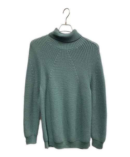 BATONER（バトナ―）BATONER (バトナ―) BATONER　ハイネック　厚手ニット ブルー サイズ:SIZE 2の古着・服飾アイテム