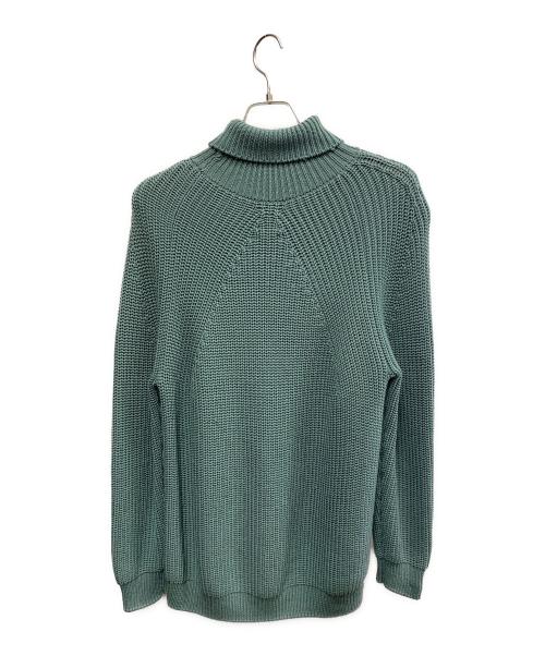 BATONER（バトナ―）BATONER (バトナ―) BATONER　ハイネック　厚手ニット ブルー サイズ:SIZE 2の古着・服飾アイテム