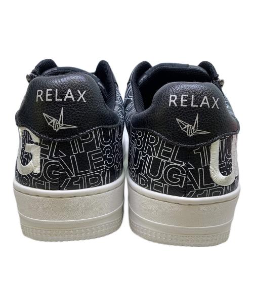 1PIU1UGUALE3 RELAX（ウノピゥウノウグァーレトレ リラックス）1PIU1UGUALE3 RELAX (ウノピゥウノウグァーレトレ リラックス) 1piu1uguale3 relax　ブラック×ホワイト　スニーカー ブラック×ホワイト サイズ:26㎝の古着・服飾アイテム