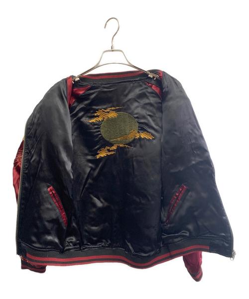 絡繰魂 粋（カラクリダマシイ）絡繰魂 粋 (カラクリダマシイ) 絡繰魂 粋　スカジャン ブラック サイズ:Mの古着・服飾アイテム