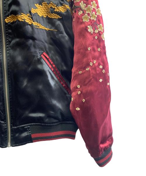 絡繰魂 粋（カラクリダマシイ）絡繰魂 粋 (カラクリダマシイ) 絡繰魂 粋　スカジャン ブラック サイズ:Mの古着・服飾アイテム