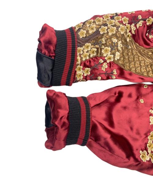 絡繰魂 粋（カラクリダマシイ）絡繰魂 粋 (カラクリダマシイ) 絡繰魂 粋　スカジャン ブラック サイズ:Mの古着・服飾アイテム