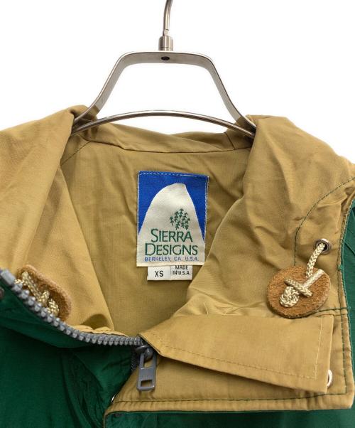 SIERRA DESIGNS（シエラデザインズ）SIERRA DESIGNS (シエラデザインズ) SIERRA DESIGNS　80’sマウンテンパーカー グリーン サイズ:XSの古着・服飾アイテム