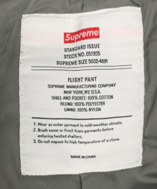 SUPREME（シュプリーム）SUPREME (シュプリーム) Supreme　カーキ　カモフラージュ　cargo flight pants カーキ サイズ:SIZE Mの古着・服飾アイテム