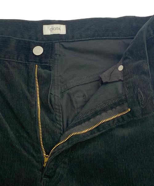 CIOTA（シオタ）CIOTA (シオタ) バギー5Pコーデュロイパンツ ブラック サイズ:76㎝の古着・服飾アイテム
