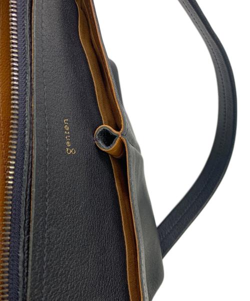 genten（ゲンテン）genten (ゲンテン) genten　ブラック　レザーショルダーバッグ ブラックの古着・服飾アイテム