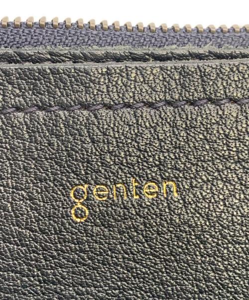 genten（ゲンテン）genten (ゲンテン) genten　ブラック　レザーショルダーバッグ ブラックの古着・服飾アイテム
