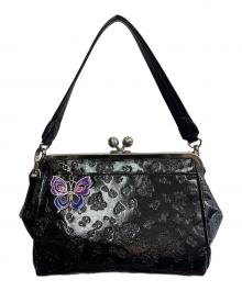 ANNA SUI（アナスイ）の古着「ANNA SUI　エリス　がま口ショルダーバッグ」｜ブラック