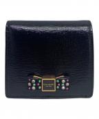 Kate Spadeケイトスペード）の古着「Kate Spade　2つ折り財布」｜ブラック
