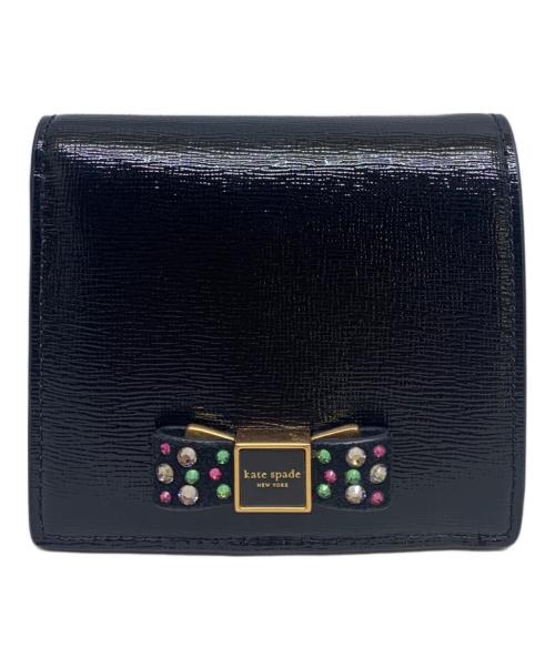 Kate Spade（ケイトスペード）Kate Spade (ケイトスペード) Kate Spade　2つ折り財布 ブラックの古着・服飾アイテム